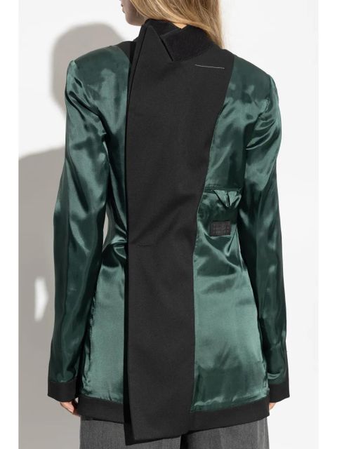 MM6 Maison Margiela inside-out effect blazer - Green