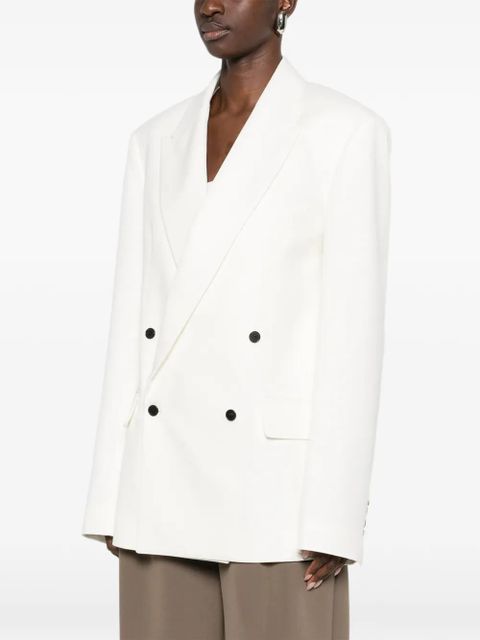 The Frankie Shop double-breasted blazer - White - zdjęcie produktu nr 2