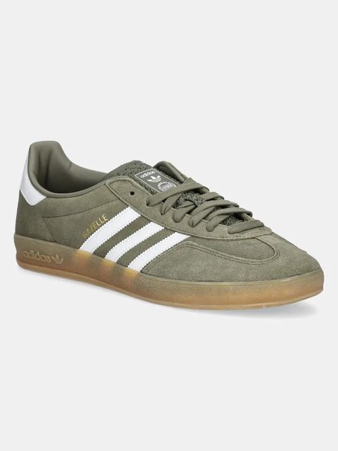 adidas Originals sneakersy zamszowe Gazelle Indoor kolor zielony JQ0174 - zdjęcie produktu nr 1
