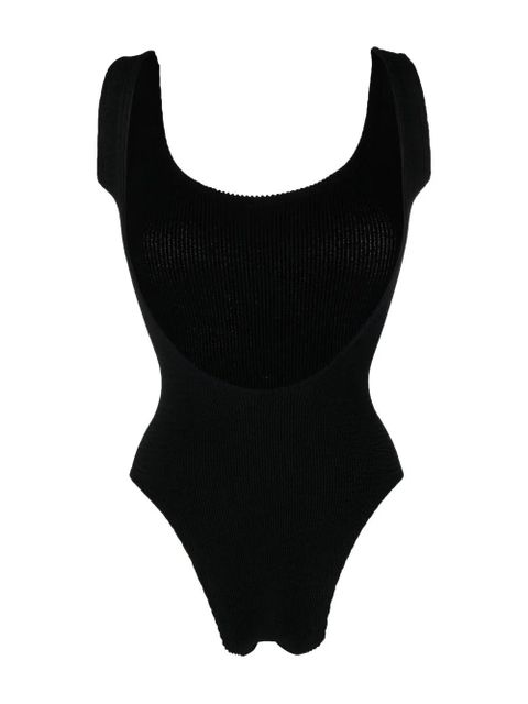 Reina Olga Papaia Crinkle swimsuit - Black