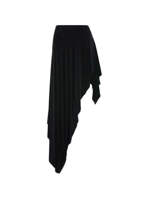 Maison Margiela draped asymmetric midi skirt - Black - zdjęcie produktu nr 1