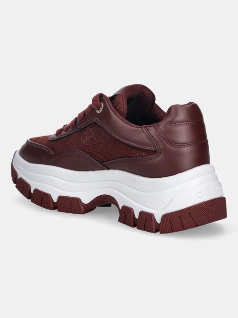 Guess sneakersy BERRETT2 damskie kolor bordowy FLFBRT ELE12