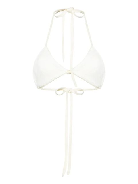 Cult Gaia Carita crochet-knit bikini top - White - zdjęcie produktu nr 2