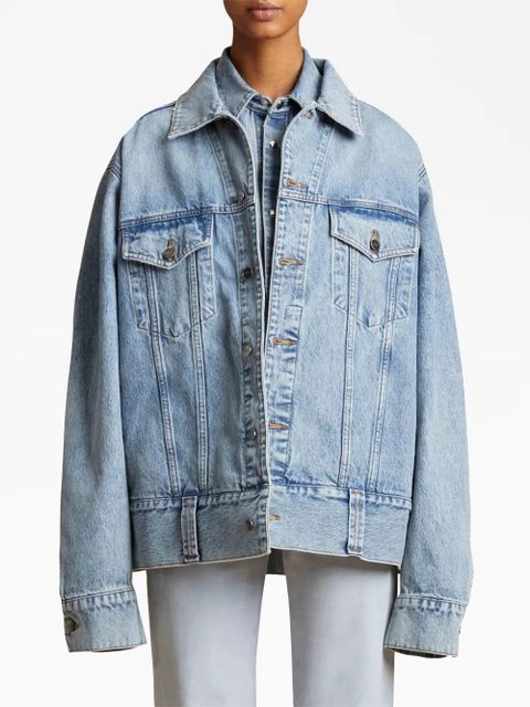 KHAITE Grizzo denim jacket - Blue