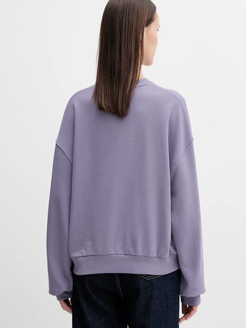 Tommy Hilfiger bluza bawełniana damska kolor fioletowy gładka WW0WW48269