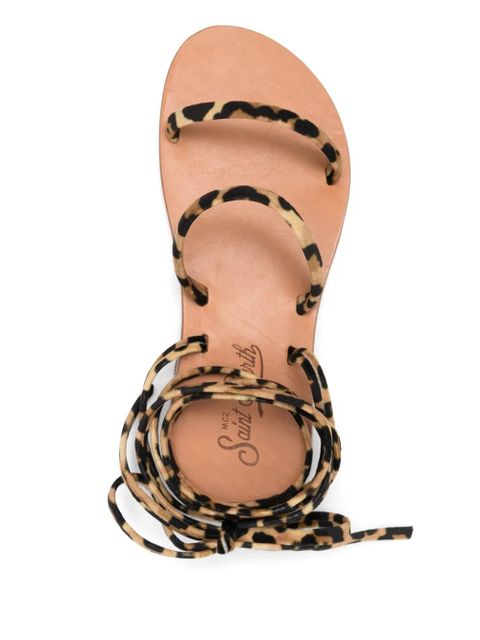 MC2 Saint Barth wrap sandals - Brown