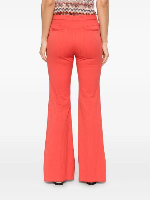 ETRO paisley-jacquard trousers - Orange