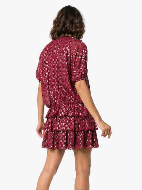 Saint Laurent polka dot dress - Red