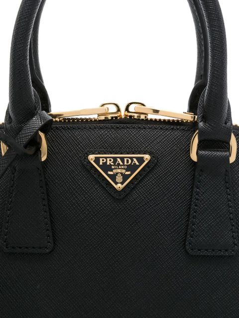 Prada saffiano-leather zip tote bag - Black - zdjęcie produktu nr 2