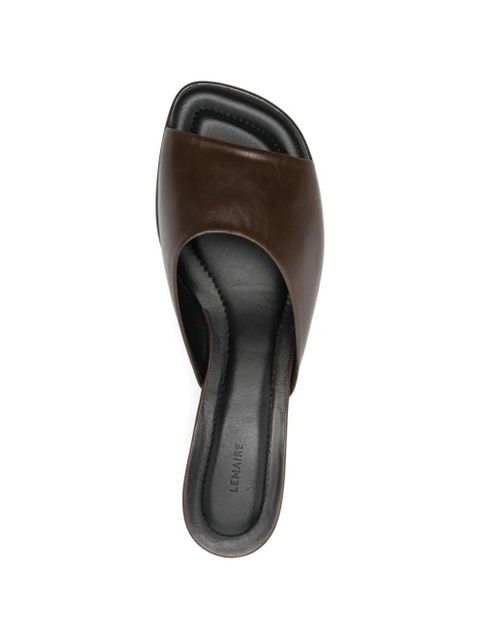 LEMAIRE square-heel sandals - Brown