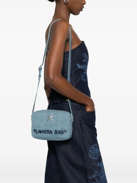 Off-White Jitney Camera logo-plaque cross body bag - Blue - zdjęcie produktu nr 2