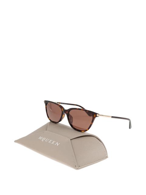 Alexander McQueen tortoiseshell cat-eye sunglasses - Brown - zdjęcie produktu nr 2