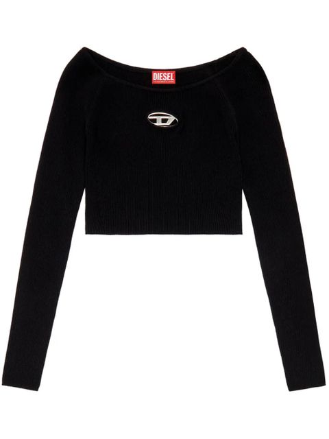 Diesel M-Vera-Ls knitted top - Black - zdjęcie produktu nr 1