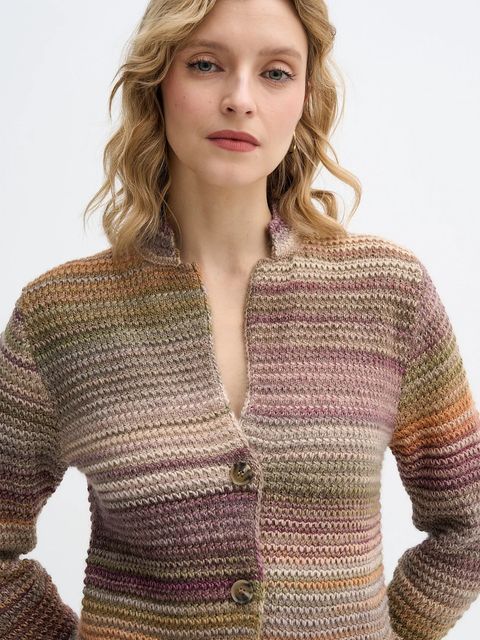 United Colors of Benetton kardigan z dodatkiem wełny kolor zielony 105CD6880