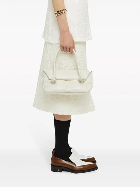 Jil Sander small crocodile-effect shoulder bag - White - zdjęcie produktu nr 2