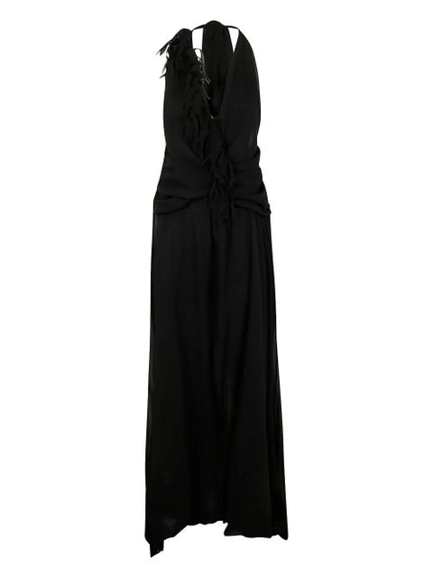 Blumarine halterneck maxi dress - Black - zdjęcie produktu nr 1