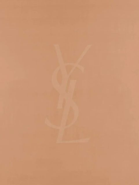 Saint Laurent Cassandre square scarf - Neutrals - zdjęcie produktu nr 2