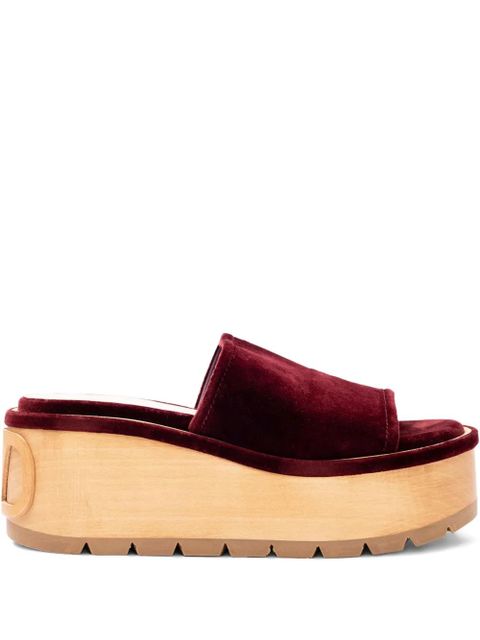 Valentino Garavani logo-detail sandals - Red - zdjęcie produktu nr 1