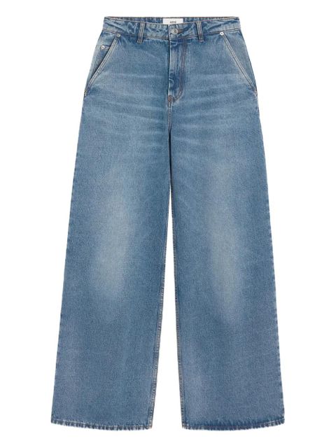 AMI Paris cotton super wide-leg jeans - Blue - zdjęcie produktu nr 1