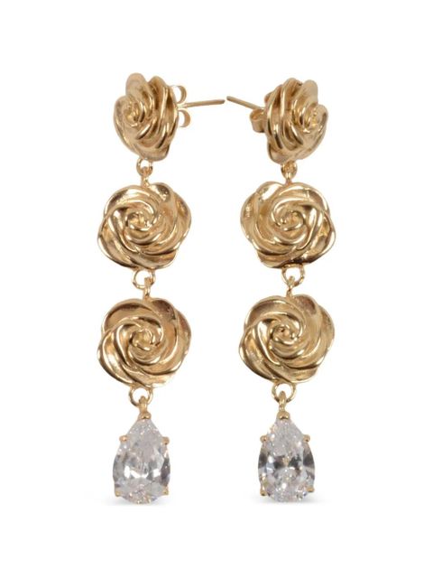 Magda Butrym crystal-embellished earrings - Gold - zdjęcie produktu nr 1