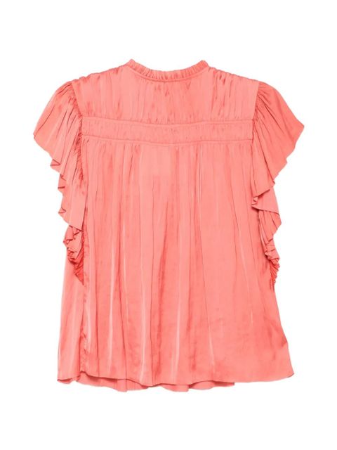 Ulla Johnson Agosta ruffled tie top - Pink - zdjęcie produktu nr 2