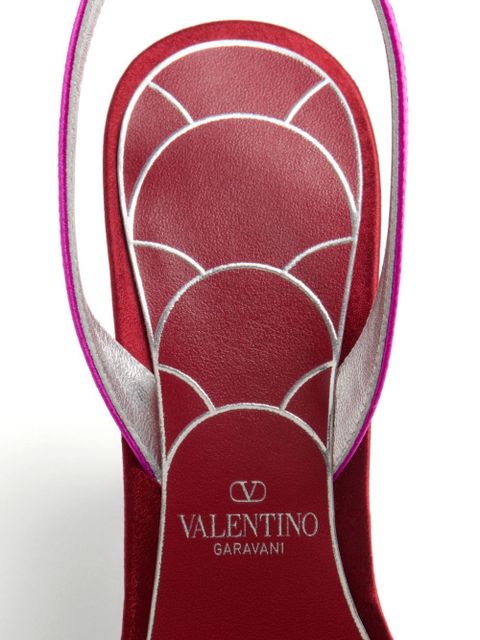 Valentino Garavani 85mm Ladycrush satin sandals - Pink