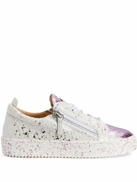Giuseppe Zanotti Gail silver sneakers - White - zdjęcie produktu nr 1