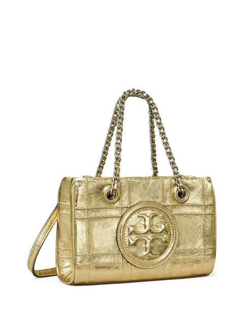 Tory Burch mini Fleming Soft Metalling Chain quilted tote bag - Gold