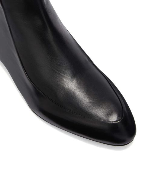 Jil Sander leather ankle boots - Black