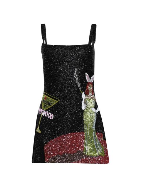 Clio Peppiatt Bunny mini dress - Black - zdjęcie produktu nr 1