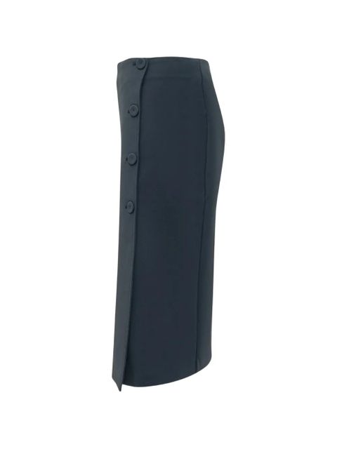 PINKO button-detail midi skirt - Blue