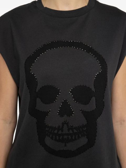 Zadig&Voltaire Cloe skull tank top - Grey