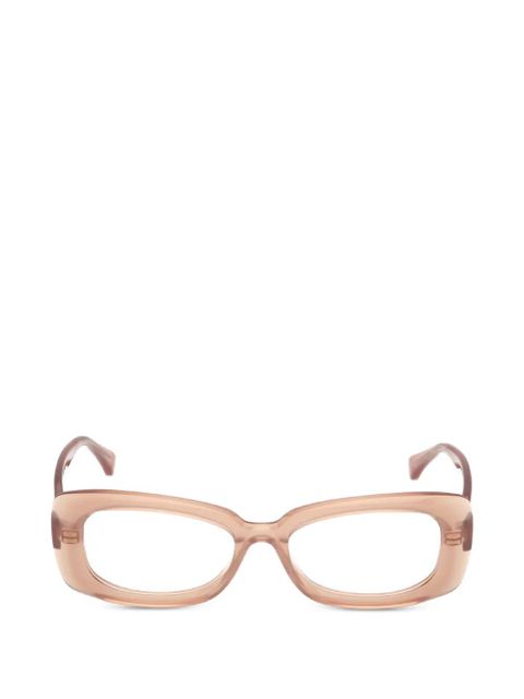 Max Mara Eyewear rectangle-frame glasses - Neutrals - zdjęcie produktu nr 1