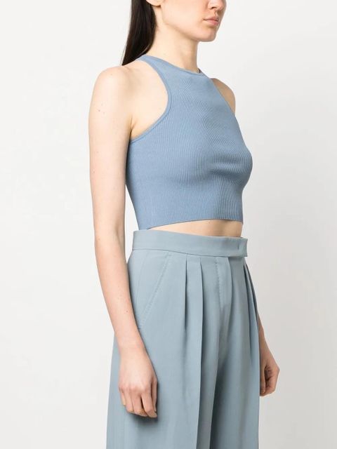 Max Mara knitted racerback tank top - Blue