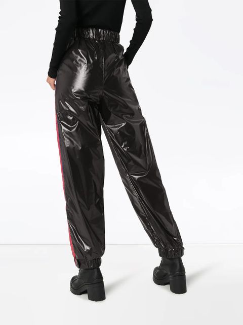 Moncler Grenoble side-stripe nylon trousers - Black