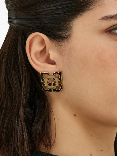 Ferragamo Four Gancini earrings - Gold