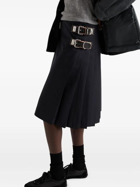Prada pleated midi skirt - Blue
