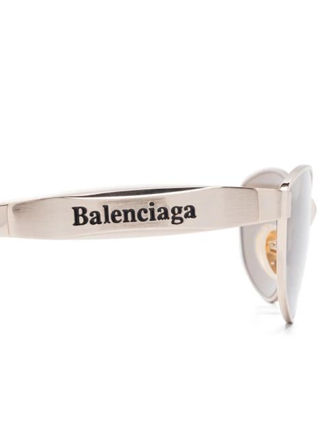 Balenciaga Eyewear oval-frame sunglasses - Gold