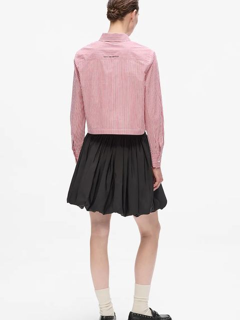 Karl Lagerfeld koszula bawełniana IKON damska kolor czerwony regular z kołnierzykiem klasycznym A4W11032 - zdjęcie produktu nr 2