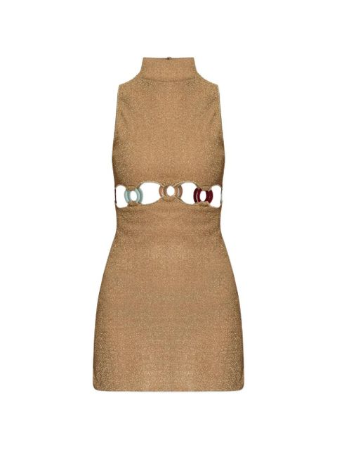 Oséree Cutout ring minidress - Gold - zdjęcie produktu nr 1