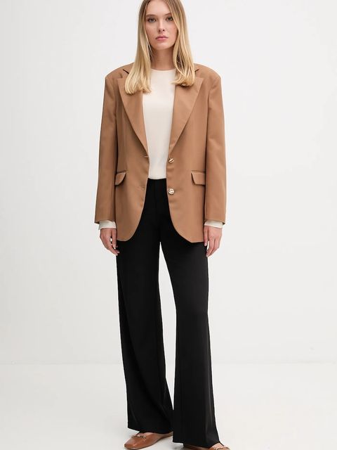 Gaudi marynarka kolor brązowy jednorzędowa gładka 521FD35022 - zdjęcie produktu nr 2