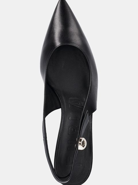 Furla szpilki skórzane Sfera Slingback kolor czarny YJ07SFE X30000 O6000