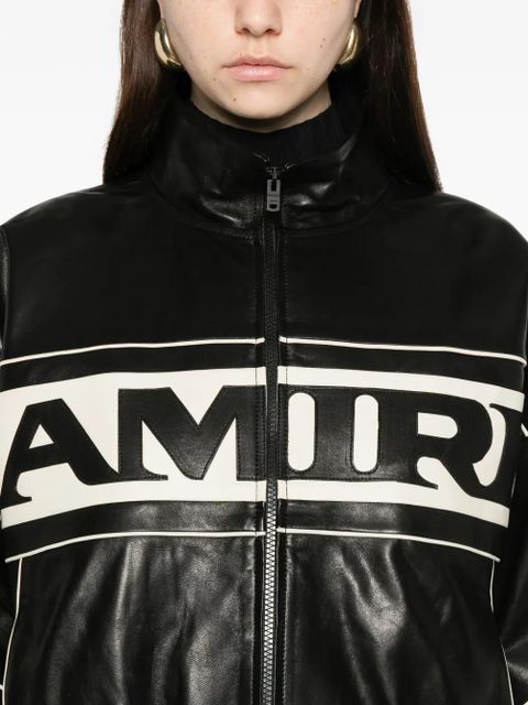 AMIRI logo-panelled jacket - Black