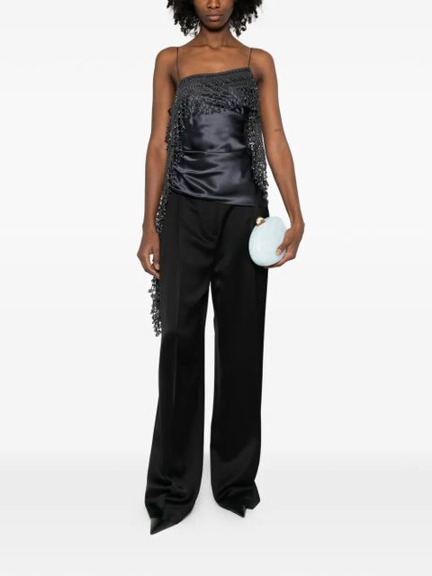 Christopher Esber droplet-bead crochet-trim blouse - Blue - zdjęcie produktu nr 2