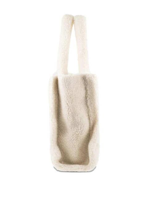 MC2 Saint Barth Vanity Teddy sherpa tote bag - White
