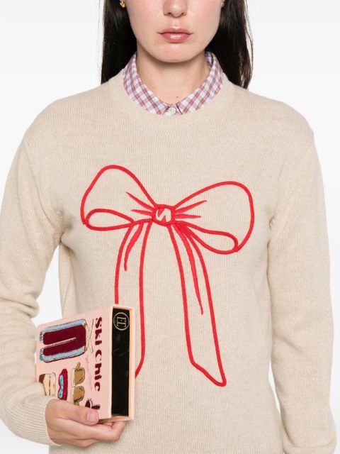 MC2 Saint Barth New Queen bow-detail sweater - Neutrals