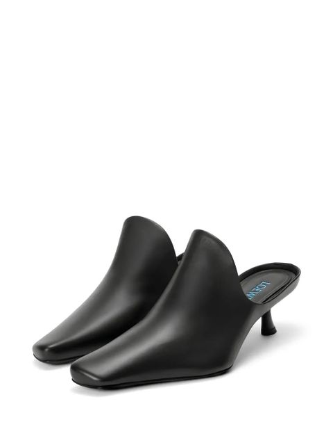 LOEWE Pebble leather mules - Black - zdjęcie produktu nr 2