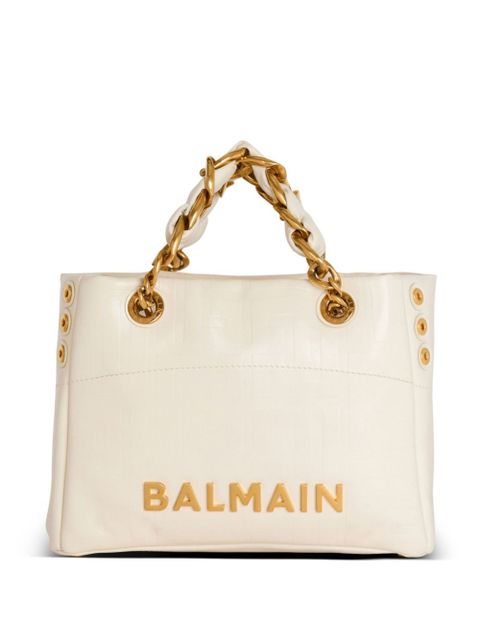 Balmain 1945 Soft Small shoulder bag - White - zdjęcie produktu nr 1