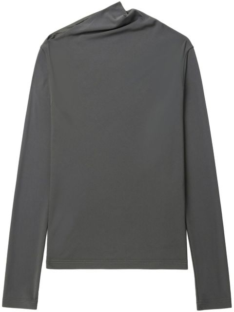 TOTEME draped jersey top - Grey