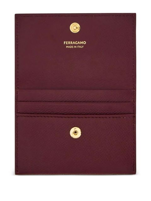 Ferragamo Gancini flap credit card holder